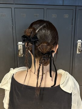 アマトウキョウ アユンチェ(AMA TOKYO×AYUNCHE) リボンヘアアレンジ