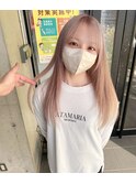 ホワイトカラーハイトーン艶髪