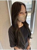 韓国風巻きアイスグレージュ