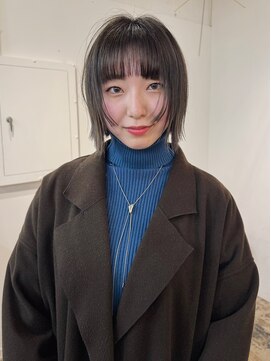 テルヴェ(Terve) ぷつっとボブ顔周りレイヤーシアーブラック暗髪