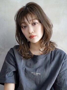 ギークス(GEEKS) 【GEEKS渋谷】伸ばしかけロング/ハッシュカット/冬カラー/ウルフ