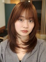 ノイカーム(noi Calm) 髪質改善トリートメントミルクティーベージュカラーくびれヘア