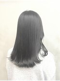 赤み消しカラー　暗髪グレージュ　艶髪　髪質改善カラー　