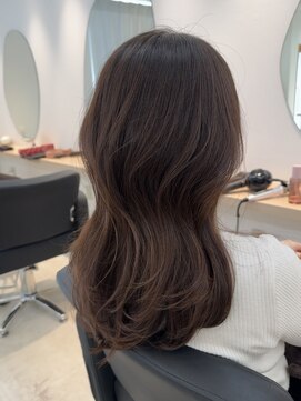 ミディアムヘア/暗めカラー/グランマッシュ/木更津