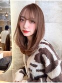 縮毛矯正/ハッシュカット/顔周り/髪質改善/ミディアム/リタッチ