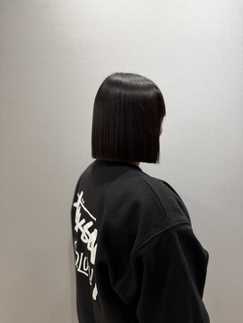 ループ バイ エスポワール(LoooP by Espoir) 髪質改善ストレート×ぱっつんボブ