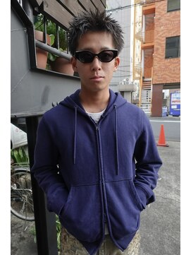 ソーレ(sole) スパイキーショート　メンズショート　ピンパーマ　刈り上げ