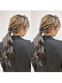 【ローポニーテール】#ヘアセット #岡山 #倉敷