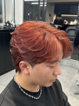 アクロ(ACRO) メンズカラー/曲がる縮毛矯正/毛流れ