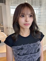 ヘアーサロン クスキ(hair salon KUSUKI) ミディアムレイヤースタイル グレージュカラー