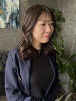 グラック(glac)&nbsp;オリーブベージュ & 顔周りレイヤー