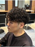 波巻きプードルパーマ/津田沼メンズサロン/メンズパーマ