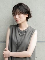 スリーランド(THREELAND)&nbsp;ミルクティーブロンド/ダークブルー/デジタルパーマ/ 蒲生四丁目