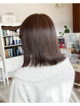 セットアップ 岡山北長瀬店(SET-UP) グレーベージュブラウン透明感イルミナカラー 美髪