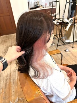セットアップ 岡山北長瀬店(SET-UP) デザインカラーホワイトピンク×イヤリングカラー11.4
