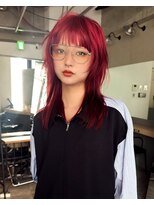 ギークス(GEEKS)&nbsp;【GEEKS渋谷】レイヤーカット/派手髪/ハイトーン/ハッシュカット