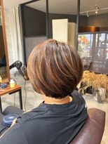 オルシェット(olchette)&nbsp;白髪ぼかしハイライトショートボブ