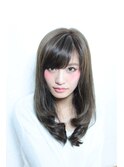 【セミロング×透明感】