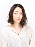 外ハネボブパーマ
