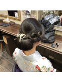 【着物・和装シニヨン】
