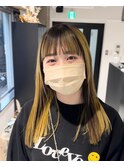 【mood】ネオンカラー外国人風カラーワイドバング