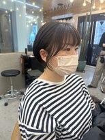 ロンドアジュール 横浜(Lond azur)&nbsp;耳掛けマッシュショートでアイロンいらず簡単セット横浜ショート