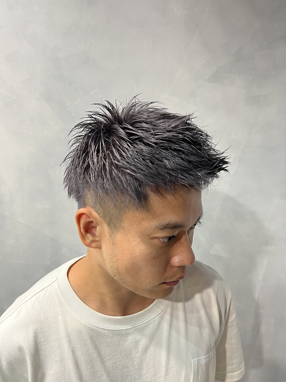 シルバーソフトモヒカンツーブロック：L185813080｜レヴィ 神楽坂(Levi