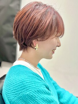 ジエクト 本店(The Ect) ★ピンクベージュ前髪マチルダボブウルフインナーグレージュ☆