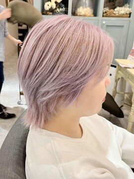 ヘア ジュレ ドゥ(hair jurer deux) 【ヘアジュレドゥ 川松】ホワイトピンクバイオレットカラー