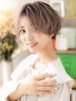 カバーヘアアンドスパ ブリス 浦和(COVER HAIR&SPA bliss)&nbsp;ボブマッシュショートくせ毛風センターパートa浦和20代30代40代!