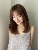 ガーランド (Garland)&nbsp;大人かわいい美髪ストレートまろベージュ顔まわりレイヤーカット