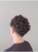 スペインカール×刈り上げマッシュ