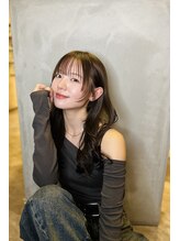 ブローチェアヴェダ 顔まわりレイヤー［郡山美容室/郡山駅前/ナチュラルカラー］