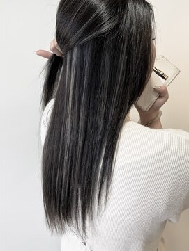 ライフ 星田店(Lyfe) ハイライトアッシュグレー_似合わせカットレイヤーカット_165
