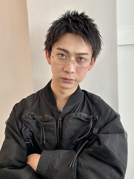 クロト(Clotho) スパイキーショート/ツイストスパイラル波巻きメンズウルフ