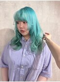 ミントグリーンハイトーン渋谷フロント巻き