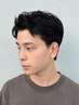 定番人気の大人スタイルのセット！メンズカット+パーマ(クリームパーマ)