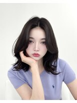 アマトウキョウスマートサロン(AMA TOKYO×Smart Salon)&nbsp;韓国ヘア　レイヤーカット　顔まわり