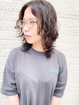 モリオ フロム ロンドン 成増店 【morio成増/玉井】ミディアムウルフ リアルパーマ