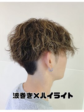 アッシュ 二俣川南口店(Ash) パート×ハイライト×波巻きパーマ