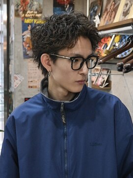 エクスプロア デザイン アクト 三鷹(EXPLORE DESIGN ACT.) メンズ/アクティブショート/ツイストスパイラルパーマ　［三鷹］