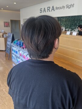 サラ ビューティ サイト 春日(SARA Beauty sight) パーマにもおすすめ!えりあし残したマッシュスタイル