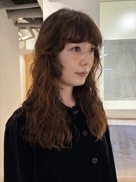 ナヌーク ダイカンヤマ(nanuk daikanyama) ロングレイヤーニュアンスパーマ大きめパーマウェーブパーマ