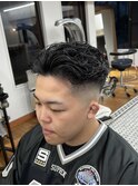 MEN’S/サーフカール/刈り上げセンターパート/表参道駅/青山 