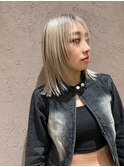 ブリーチハイライト髪質改善ダブルカラーレイヤーカット/新宿駅