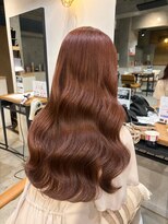 ラボヌールヘアーパルフェ 大宮西口店(La Bonheur hair parfait) 【久樂持】艶感たっぷり◎柔らかピンクブラウン×ロングウェーブ