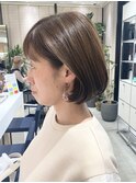 大人ショート/ショートボブ/白髪ぼかしハイライト/銀座/武蔵小杉