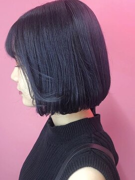 チェルシー 梅田(CHELSEA) 【CHELSEA】ネイビーブルー×個性的ボブ☆お客様スタイル