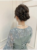 【crop es辻堂 藤田】ふんわりシニョンアレンジ