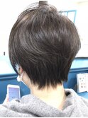 30代40代★大人耳掛け☆無造作カール×ヘルシーショート